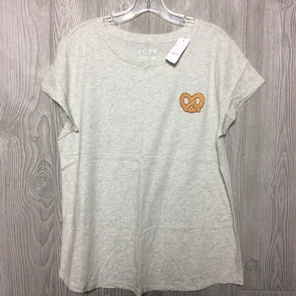 NWT LOFT Cute Pretzel Tee SOFT and FUN PLUS SIZE - Picture 4 of 6